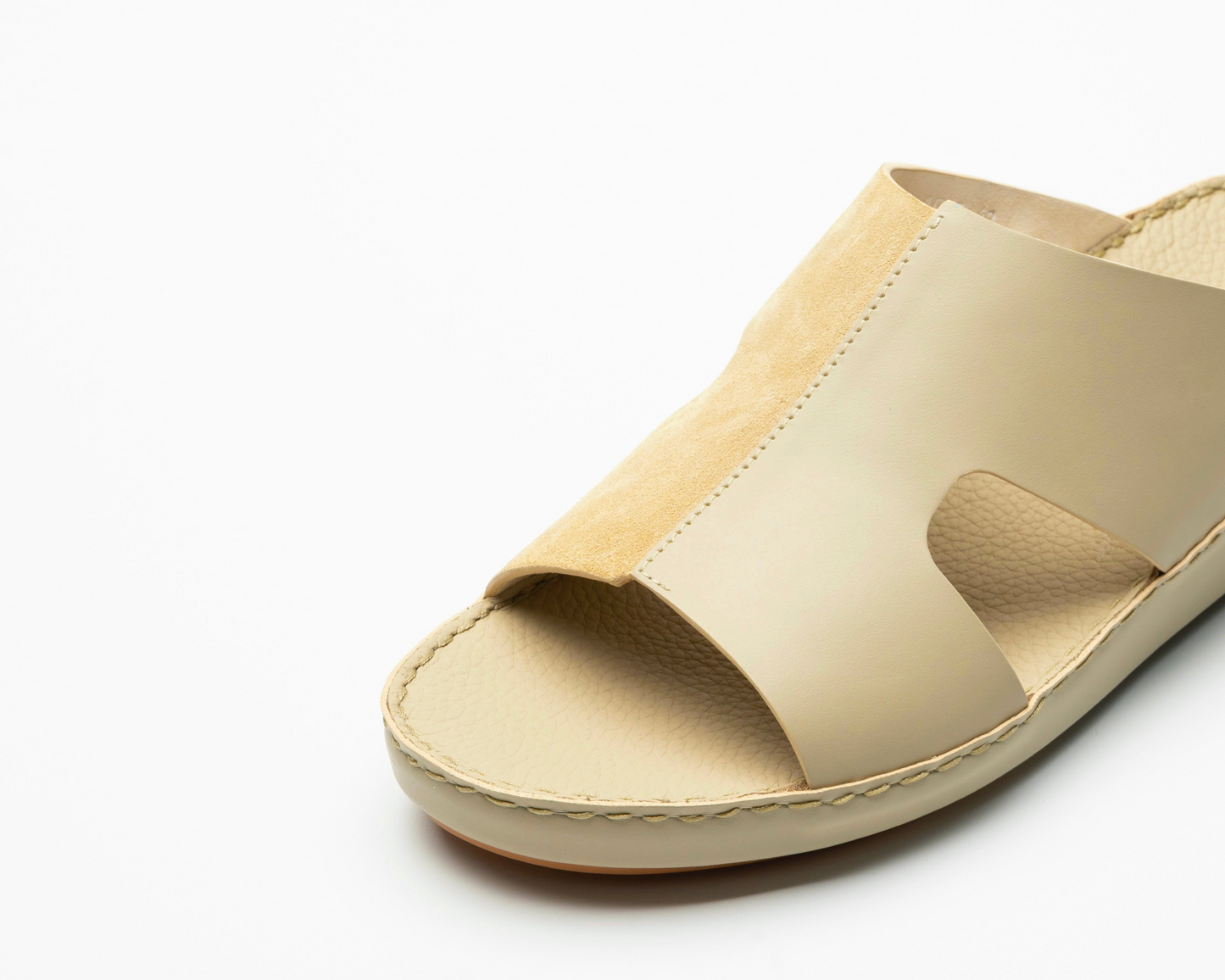 Velvet Leather Sandals - F-1015 MANDORLA