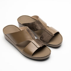 Velvet Leather Sandals - F-1016 TRUFFLE